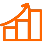 Growth chart icon